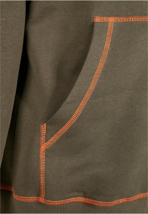 Produktbild Urban Classics Organic Contrast Flatlock Stitched Zip Hoody (S)