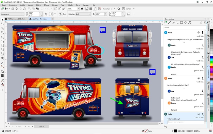 Immagine prodotto Corel Draw Graphics Suite 2021 Box, Versione Completa, Windows, IT (1 Utente, Senza limiti)