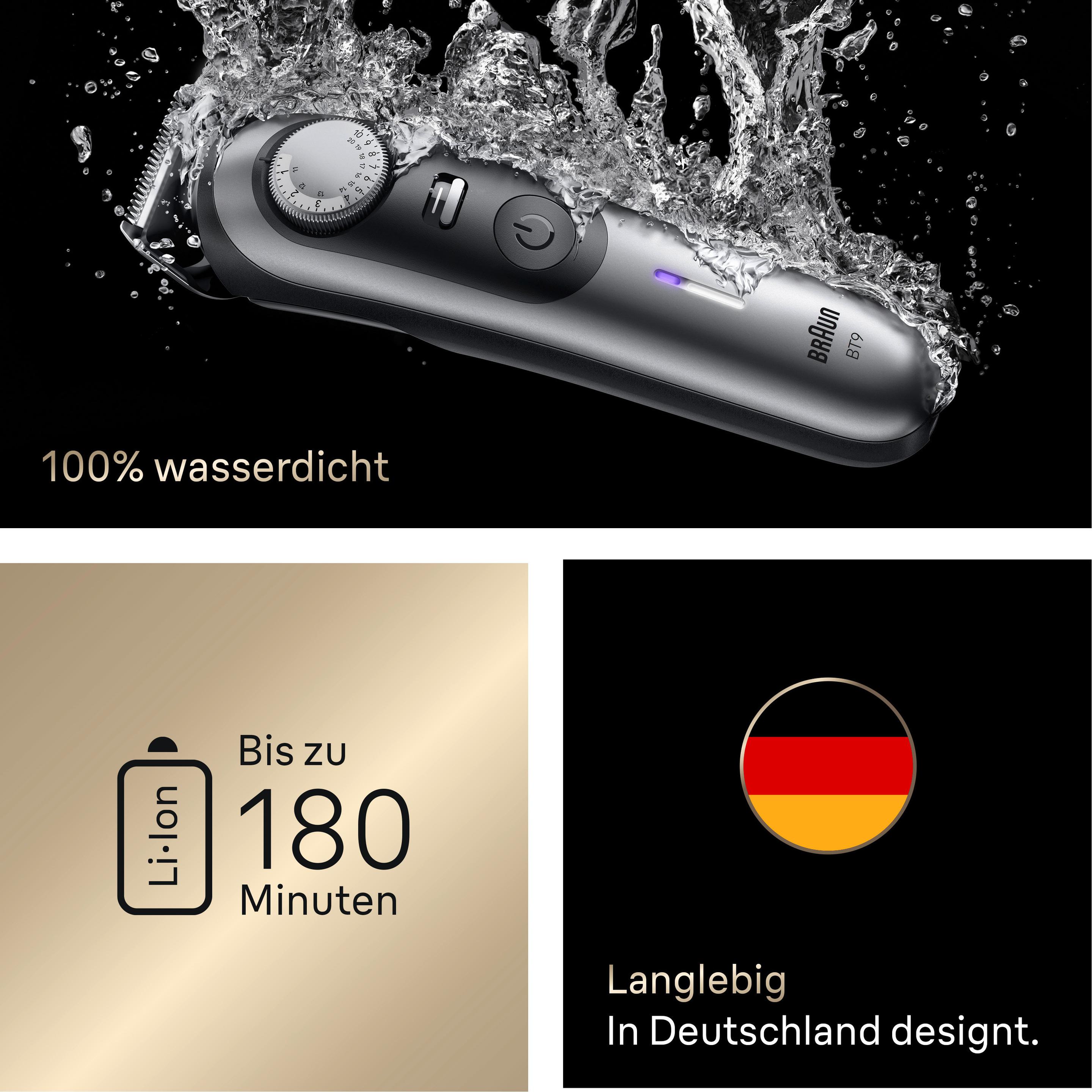 Thumbnail - Braun, Trimmer + Haarschneider, Serie 9 BT9520