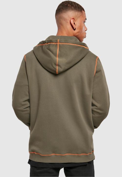 Produktbild Urban Classics Organic Contrast Flatlock Stitched Zip Hoody (S)