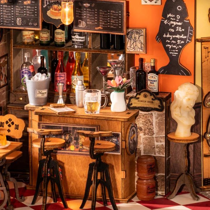 Actual product image Robotime 3D Puzzle Cheers Bar und Dining, Motiv: Landschaft