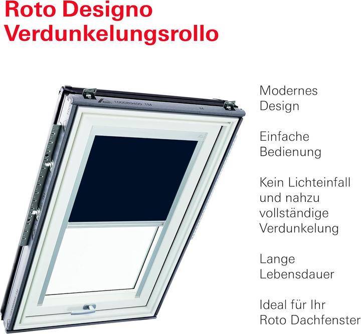 Produktbild Roto Verdunkelungsrollo für Dachfenster Designo R4/R7