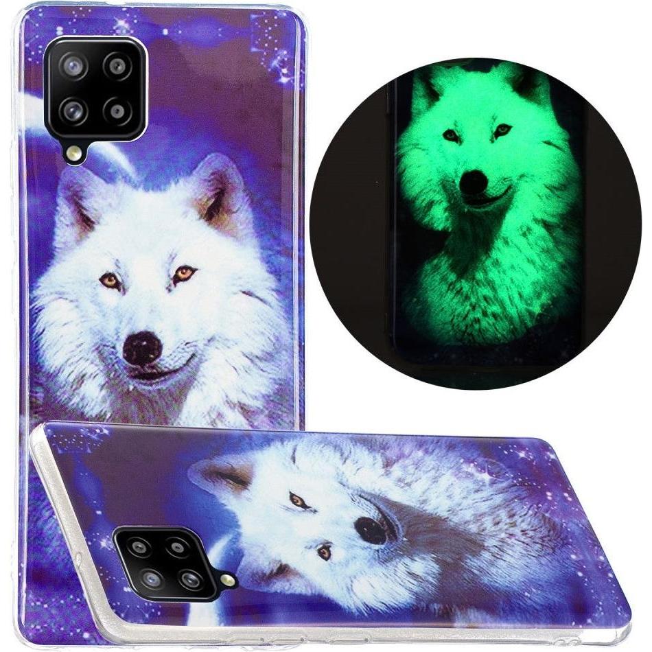 Thumbnail - Cover-Discount Galaxy A42 - Fluoreszierendes Silikon Case Mandala (Samsung Galaxy A42 5G), Smartphone Hülle, Schwarz, Me...