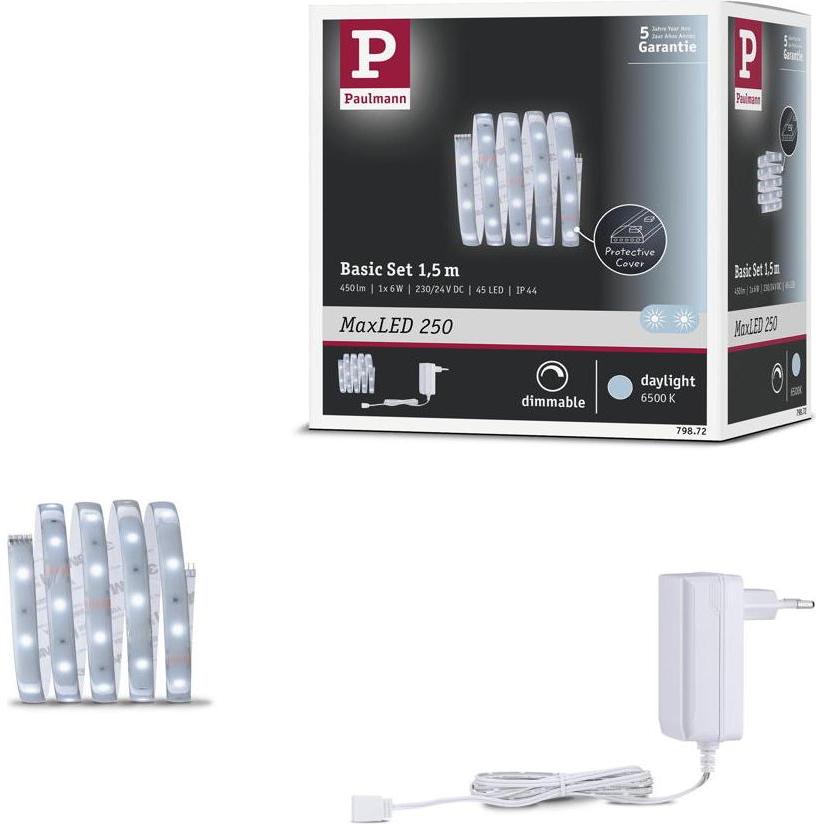 Thumbnail - Paulmann, LED Streifen, MaxLED 250 Stripe Set (Tageslicht, 150 cm, Indoor)