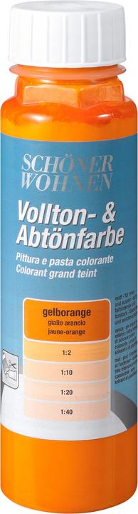 Actual product image Schöner Wohnen Full Tone & Tint Yellow Orange 250 ml (250 ml)