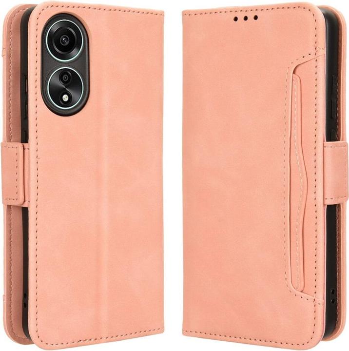 Produktbild Cover-Discount OPPO A78 4G - Etui mit vielen Kartenfächer rosa (Oppo A78)