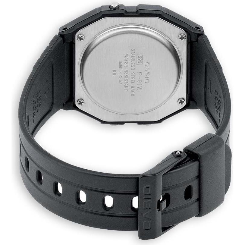 Thumbnail - Casio, Armbanduhr, F-91w-1yer, Schwarz, (Digitaluhr, 33.20 mm)