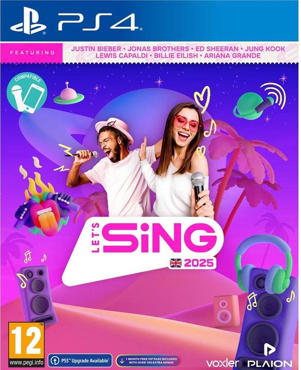 Produktbild Plaion Let's Sing 2025 International Version (PS4, EN)