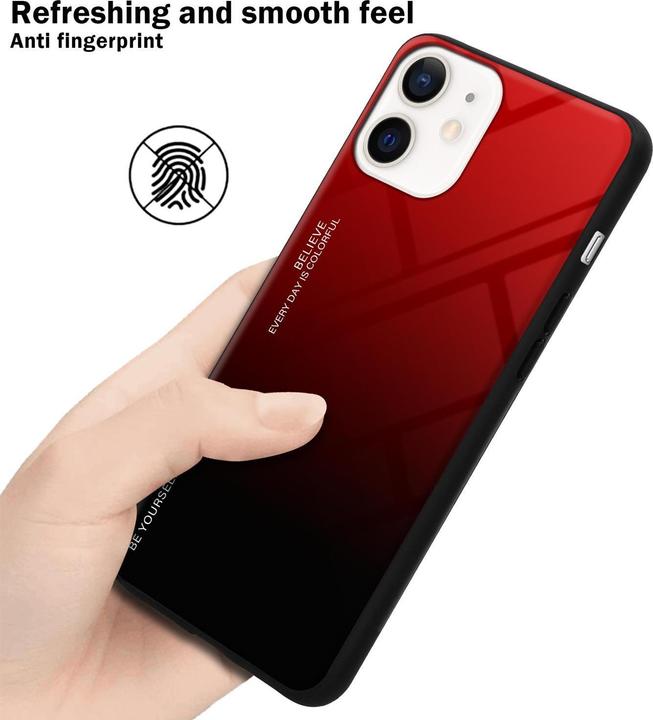 Actual product image Cadorabo TPU 2 colors glass cover (Apple iPhone 12 mini)