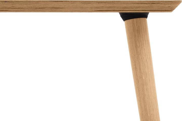 Actual product image Oakywood Classic Desk - Klassischer Schreibtisch aus Massivholz - Eichenfurnier / 120x60 - (120 x 60 cm)