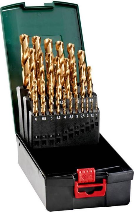 Actual product image Metabo HSSTiNDrill cassette (1 mm, 1.5 mm, 10 mm, 10.5 mm, 11 mm, 11.5 mm, 12 mm, 12.5 mm, 13 mm, 2 mm, 2.5 mm, 3 mm, 3.5 mm, 4 mm, 4.5 mm, 5 mm, 5.5 mm, 6 mm, 6.5 mm, 7 mm, 7.5 mm, 8 mm, 8.5 mm, 9 mm, 9.5 mm)