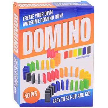 Thumbnail - Johntoy Farbige Dominosteine, 50 Stück. (Englisch)