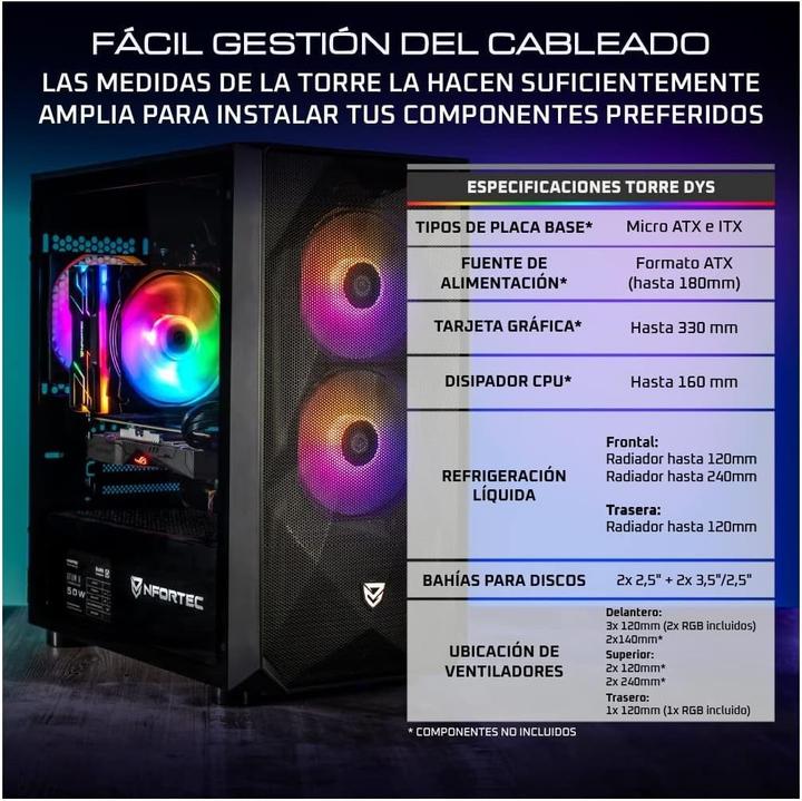 Productafbeelding Nfortec Box Ventilator NF-CS-DYS-B (ITX, mATX)