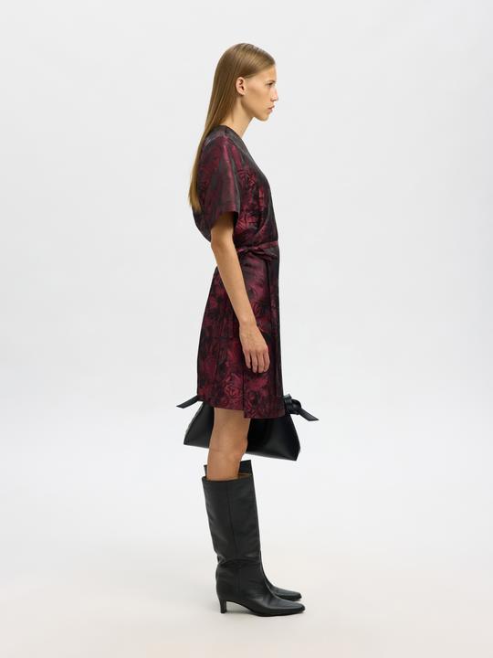 Image du produit Selected Jacquard Kleid mit V-Ausschnitt (40)