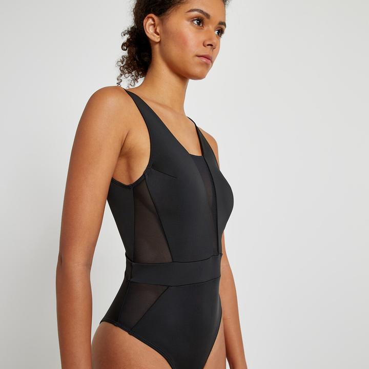 Actual product image La Redoute Collections Swimming costume with tulle inserts (32)