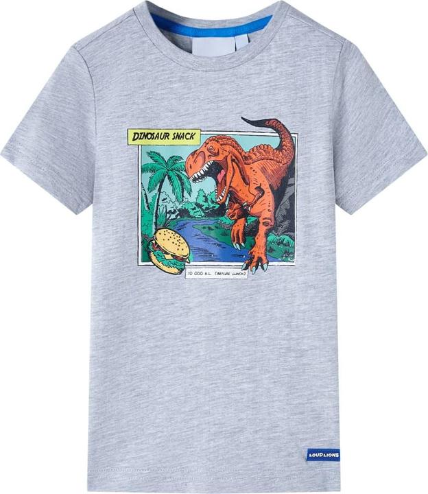 Produktbild VidaXL Kinder-T-Shirt Grau 128,Material: 95 % Baumwolle. 5 (128)