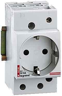 Actual product image Legrand Lexic built-in socket outlet 004285 with rec. Rect.