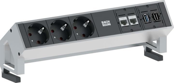 Image du produit Bachmann DESK2 - 3xSchuko, 2xCAT6 & (3 x, TPS18, 1.50 m)