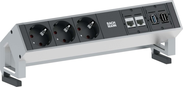 Actual product image Bachmann DESK2 - 3xSchuko, 2xCAT6 & (3 x, GST18, 1.50 m)