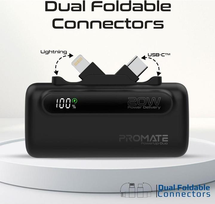 Produktbild ProMate PowerUp-Duo 5000mAh Powerbank (5000 mAh, 20 W, 18.50 Wh)