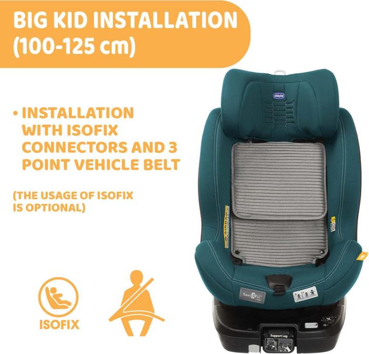 Image du produit Chicco SEAT3FIT I-SIZE AIR 40 - 125 CM (Reboarder, Norme ECE R129/i-Size)