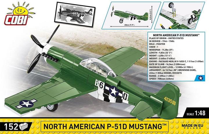 Image du produit Cobi P-51D Mustang / 150 pcs