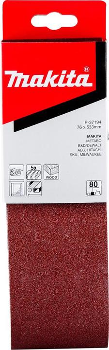 Produktbild Makita Schleifband 76x533mm K80 (80)