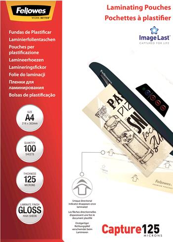 Image du produit Fellowes Capture 125 (A4, 100 pcs, 125 µm)