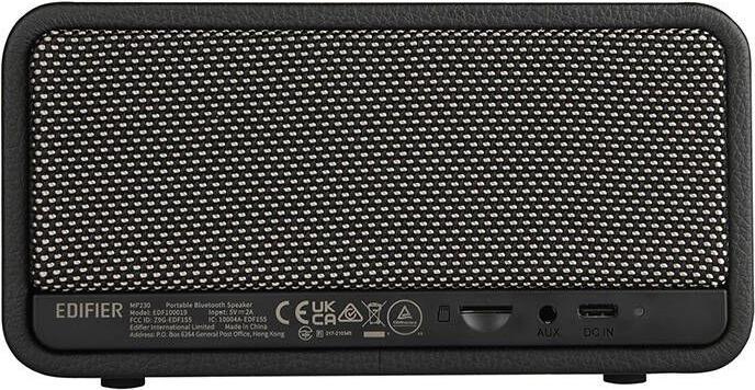Productafbeelding Edifier MP230 Retro Ηχείο Bluetooth 20W με Διάρκεια Μπαταρίας έως 10 ώρες Μαύρο (9 h, Oplaadbare batterij)