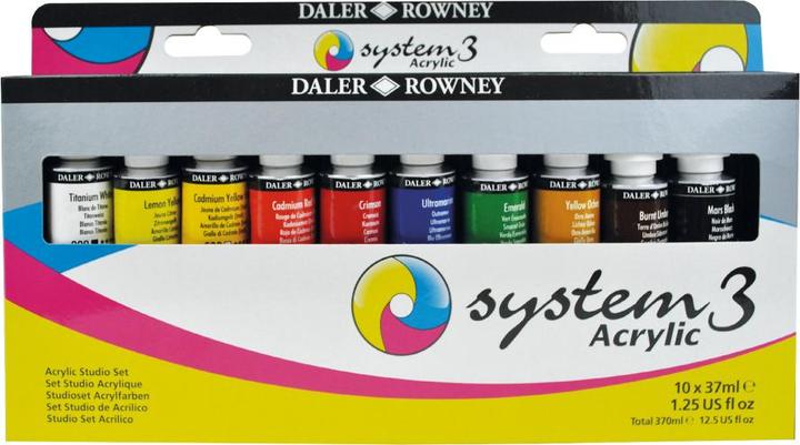 Actual product image Daler-Rowney System3 Acrylic Studio Set 10x37 ml (37 ml)