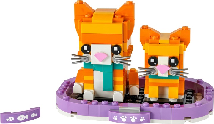 Produktbild LEGO Rot getigerte Katze (40480, LEGO Brickheadz)