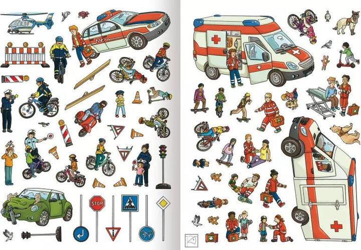 Actual product image Fire brigade and police in action