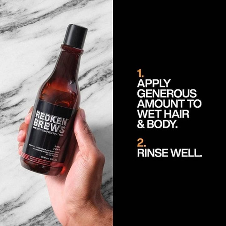 Immagine prodotto Redken BREWS - 3 in 1 (300 ml, Shampoo liquido)