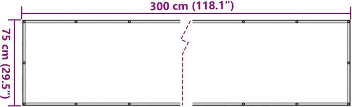 Produktbild vidaXL Balkon-Sichtschutz 100 % Polyester-Oxford
