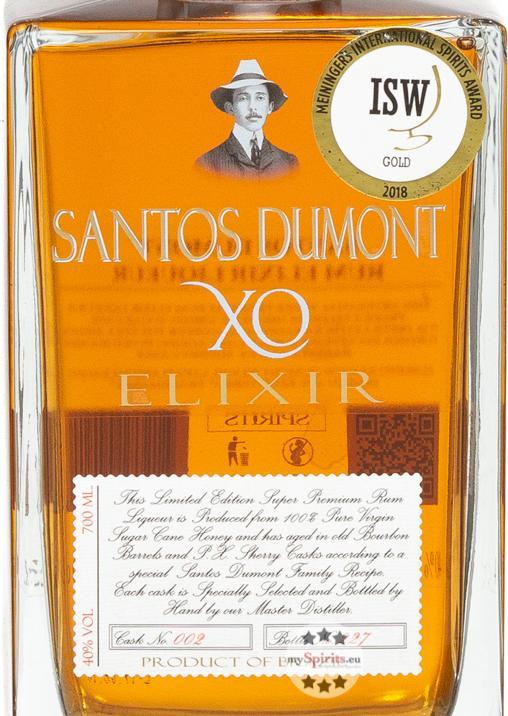 Produktbild Santos Dumont Spirits X.O. Elixir (1 x 70 cl)