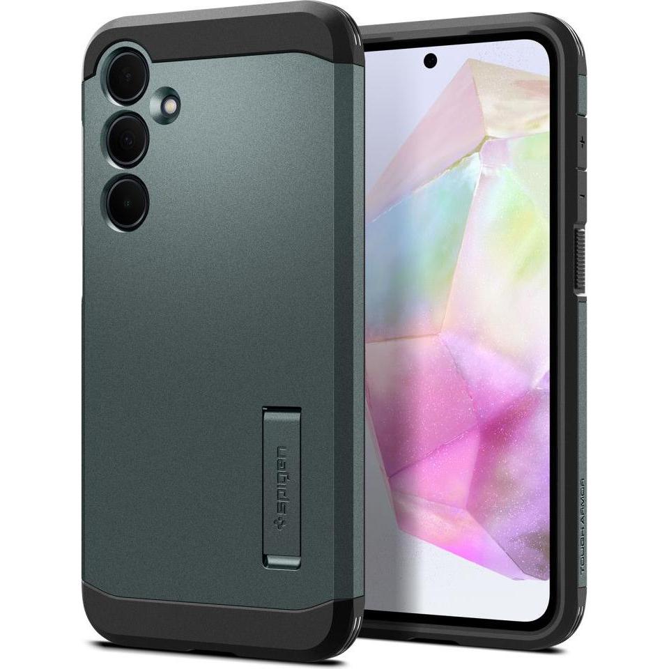 Spigen Tough Armor Sam A35 5G zielony/abyss green ACS07518 (Samsung Galaxy A35), Smartphone Hülle, Grün