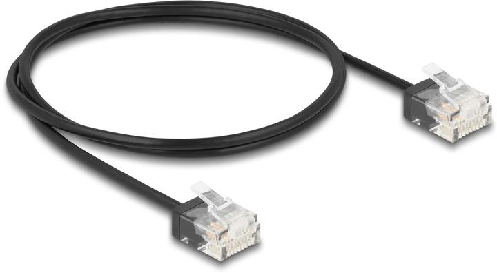 Image du produit Delock Câble réseau RJ45 Cat.6 UTP Ultra Slim 1 m noir m (UTP, CAT6, 1 m)