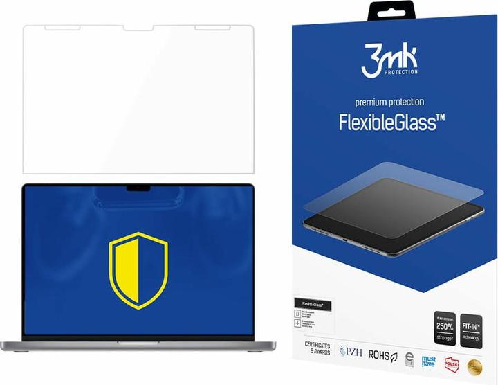 Actual product image 3MK hybrid glass Flexible 2.5D Tablet for Apple MacBook Pro 16" 2021 (14")