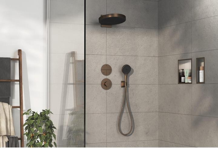 Actual product image hansgrohe ShowerSelect Comfort S thermostat, concealed, 1 consumer, one additional outlet, round ros