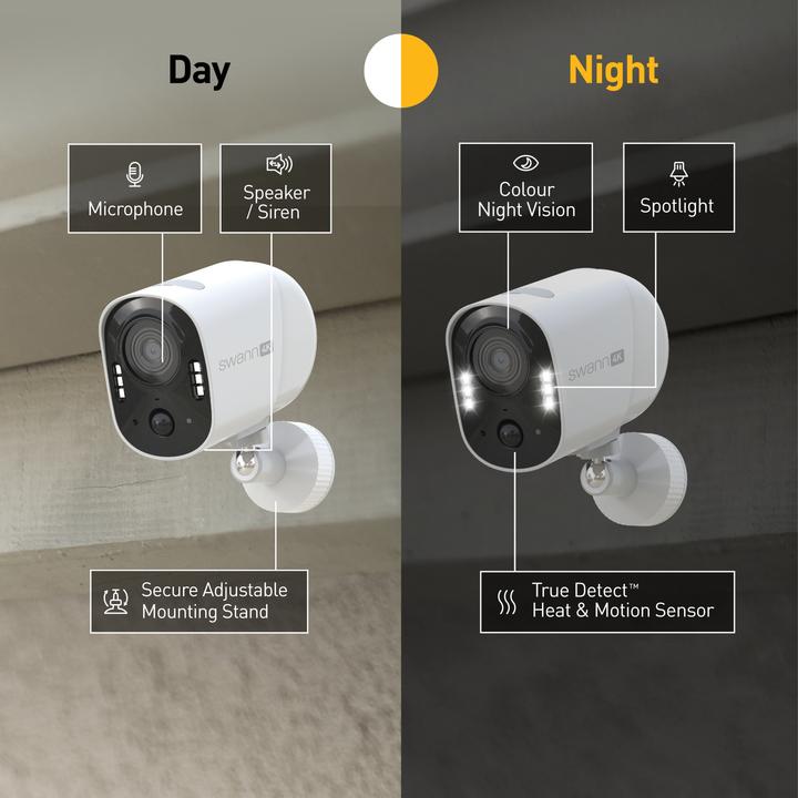 Actual product image Swann Xtreem 4K WiFi Security Camera (3840 x 2160 pixels)