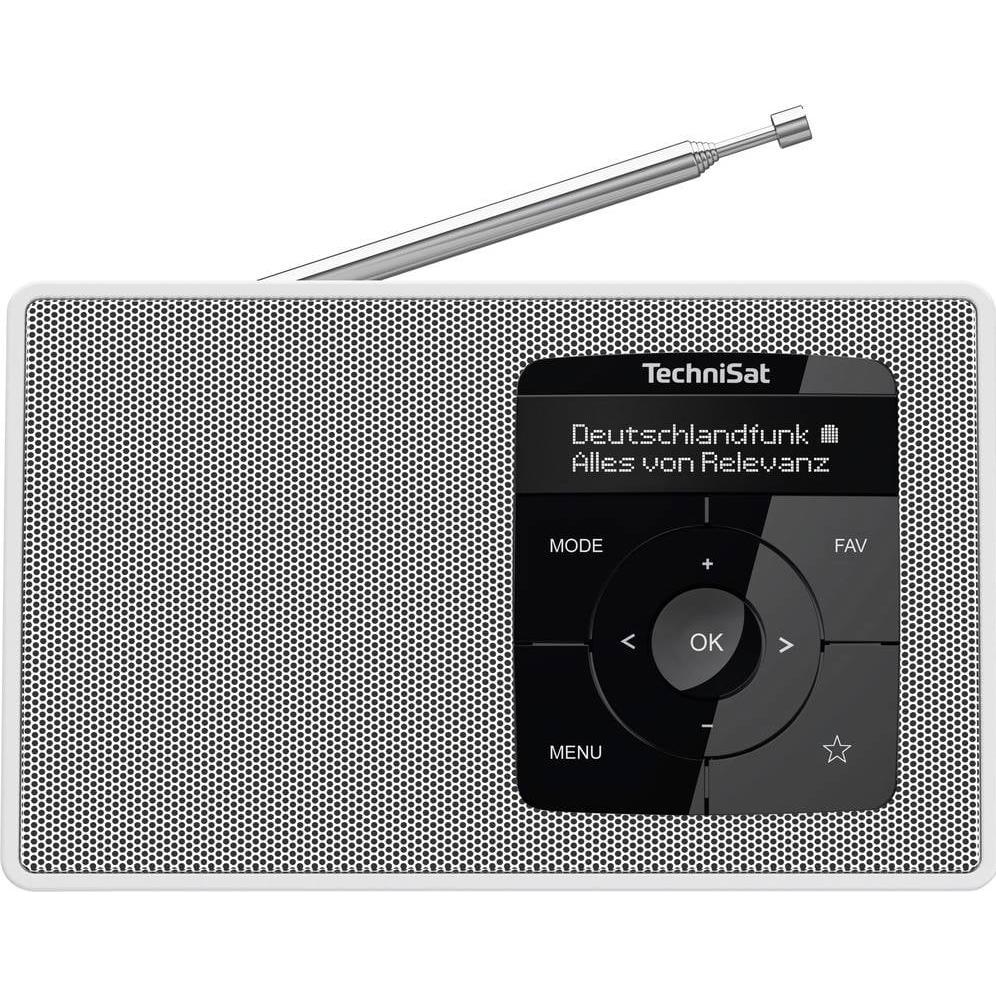 TechniSat DigitRadio 2 (DAB+, UKW, Bluetooth), Radio, Weiss