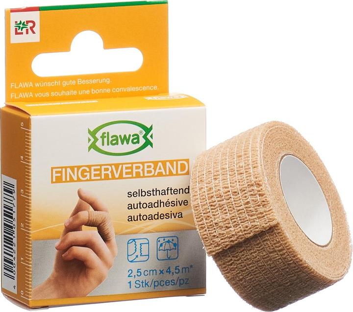 Immagine prodotto Flawa Benda per dita autoadesiva 2,5 cmx4,5 m color pelle (1 x)