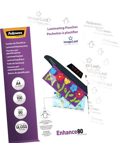 Produktbild Fellowes Enhance 80 (A4, 100 Stk., 80 µm)