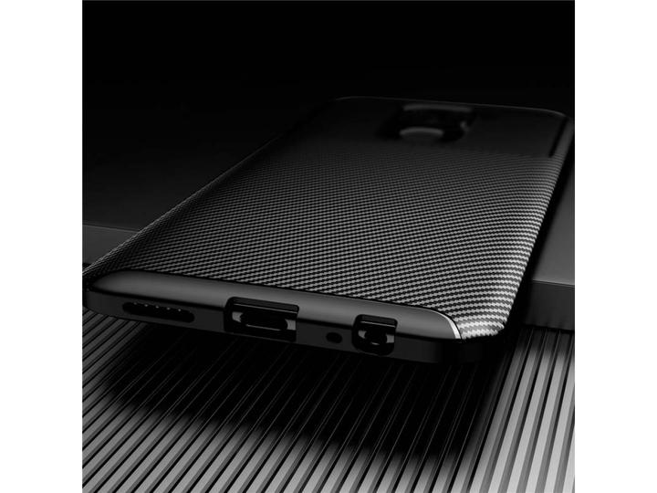 Actual product image Screenguard Xiaomi Redmi Note 9 Cover Carbon Design TPU Case (Xiaomi Redmi Note 9)