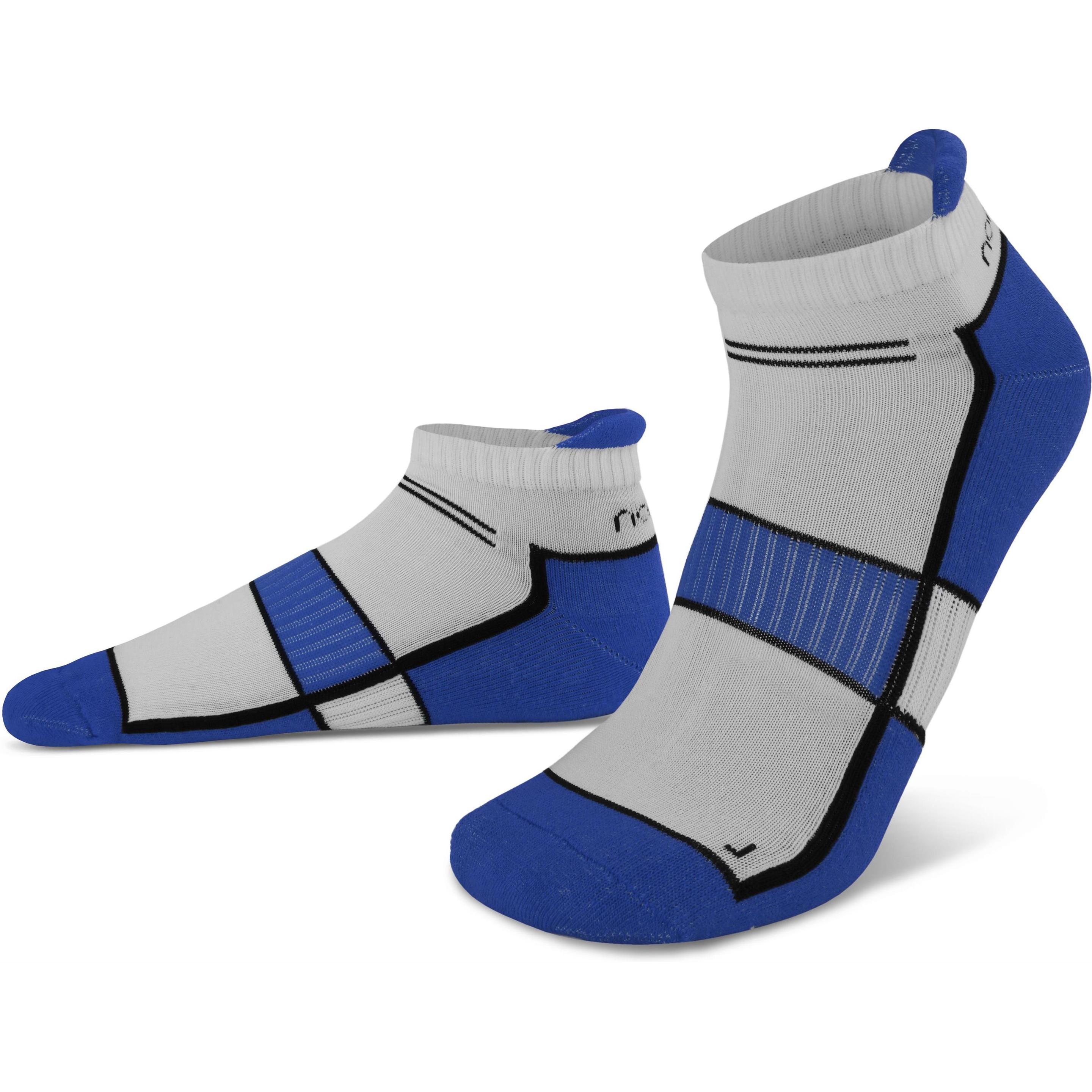 Normani, Herren, Socken, 4 Paar Running Sneaker mit Fersenlasche, Blau, (4er Pack, 47 - 50)