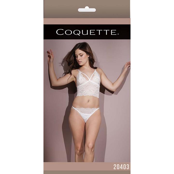 Image du produit Coquette Bralette And Crotchless Panty (Taille unique)