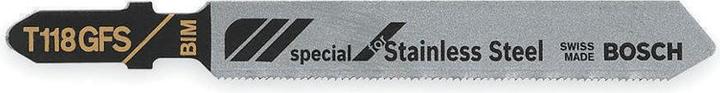 Produktbild Bosch Professional Zubehör PRO Stainless Steel T118GFS Stichsägeblatt, 83 mm, 5-tlg.