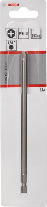 Produktbild Bosch Professional Zubehör Schrauberbit Extra-Hart PH 3, 152 mm, 1er-Pack (Kreuz Phillips PH)