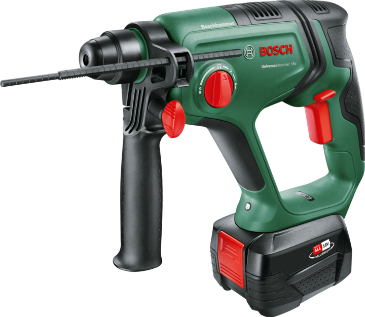 Carrying cases, Depth stop, 1 battery pack PBA 18V 4.0 Ah W-C, Universal Hammer 18V, Charger AL 1830 CV
