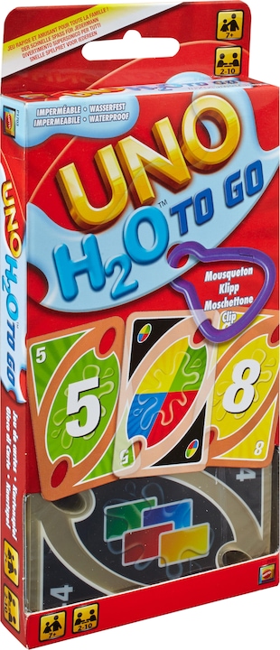 Actual product image Mattel Games Uno H2O To Go Card Game (German)